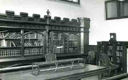 George Morrison Memorial Library Cabinet, circa 1938.